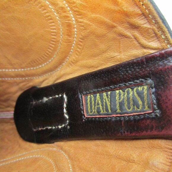 Men\'s Dan Post Mahogany Cherry Red Leather Almond Toe Western Cowboy Boots 8.5 D main image 8